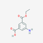 3-amino-5-ethoxycarbonylbenzoic Acid结构式