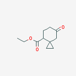 Structure of 7-oxo-Spiro[2.5]octane-4-carboxylic acid ethyl ester