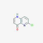 Structure of 6-chloro-1,5-naphthyridin-4-ol