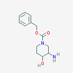 Structure of benzyl 3-amino-4-hydroxypiperidine-1-carboxylate