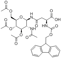 Structure of FMOC-ASN(AC3ACNH-BETA-GLC)-OH