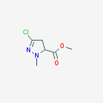 Structure of methyl 3-chloro-1-methyl-4,5-dihydro-1H-pyrazole-5-carboxylate