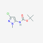 Structure of tert-butyl (3-chloro-1-methyl-1H-pyrazol-5-yl)carbamate