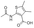 Structure of 2-ACETYLAMINO-4,5-DIMETHYL-THIOPHENE-3-CARBOXYLIC ACID