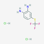 4-((Trifluoromethyl)thio)benzene-1,2-diamine dihydrochloride结构式