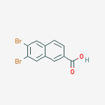 Structure of 6,7-dibromonaphthalene-2-carboxylic acid