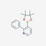 2-Phenyl-3-(4,4,5,5-tetramethyl-1,3,2-dioxaborolan-2-yl)pyridine结构式