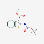 methyl 2-[(2-methylpropan-2-yl)oxycarbonylamino]-4,5,6,7-tetrahydro-1-benzothiophene-3-carboxylate结构式