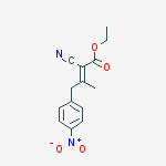 ethyl (E)-2-cyano-3-methyl-4-(4-nitrophenyl)but-2-enoate结构式
