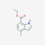 Structure of Ethyl 4-methyl-1H-indole-7-carboxylate