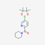 piperidin-1-yl(5-(4,4,5,5-tetraMethyl-1,3,2-dioxaborolan-2-yl)pyridin-2-yl)Methanone结构式