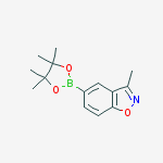Structure of 3-methyl-5-(4,4,5,5-tetramethyl-1,3,2-dioxaborolan-2-yl)benzo[d]isoxazole