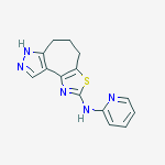 Structure of N-(2-pyridinyl)-4,5,6,8-tetrahydropyrazolo[3',4':6,7]cyclohepta[1 ,2-d][1,3]thiazol-2-amine
