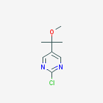 Structure of 2-chloro-5-(2-methoxypropan-2-yl)pyrimidine