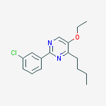 Structure of 4-butyl-2-(3-chlorophenyl)-5-ethoxypyrimidine