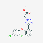 Structure of Methyl 2-[5-[2-(2,4-Dichlorophenoxy)phenyl]-2H-tetrazol-2-yl]acetate