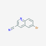 Structure of 6-BroMoquinoline-3-carbonitrile