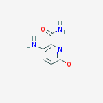 3-amino-6-methoxypicolinamide结构式