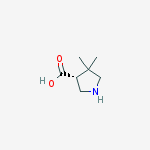 Structure of (R)-4,4-Dimethylpyrrolidine-3-carboxylic acid