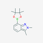 2,3-DIMETHYL-2H-INDAZOLE-7-BORONIC ACID, PINACOL ESTER结构式