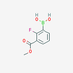 Chemical structure of 2-FLUORO-3-(METHOXYCARBONYL)BENZENEBORONIC ACID