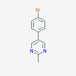 Structure of 5-(4-Bromophenyl)-2-methylpyrimidine