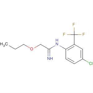 Structure of Ethanimidamide, N-[4-chloro-2-(trifluoromethyl)phenyl]-2-propoxy-
