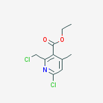 ethyl 6-chloro-2-(chloromethyl)-4-methylnicotinate结构式