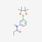 N-(3-(4,4,5,5-tetramethyl-1,3,2-dioxaborolan-2-yl)phenyl)propionamide结构式