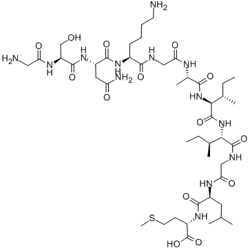 Structure of AMYLOID BETA-PROTEIN (HUMAN, 25-35) TRIFLUOROACETATE
