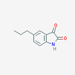 5-propyl-1h-indole-2,3-dione结构式
