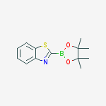 2-(4,4,5,5-Tetramethyl-1,3,2-dioxaborolan-2-yl)-1,3-benzothiazole结构式