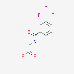 Structure of Methyl 2-(3-(trifluoroMethyl)benzaMido)acetate