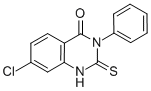 Chemical structure of 7-CHLORO-3-PHENYL-2-THIOXO-2,3-DIHYDRO-4(1H)-QUINAZOLINONE