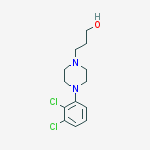 Structure of 3-[4-(2,3-dichlorophenyl)piperazin-1-yl]propan-1-ol