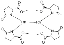 Structure of DIRHODIUM (II) TETRAKIS(METHYL 2-PYRROLIDONE-5(R)-CARBOXYLATE)ACETONITRILE/2-PROPANOL COMPLEX