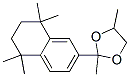 Structure of 1,3-Dioxolan, 2,4-Dimethyl-2-(5,6,7,8,-Tetrahydro-5,5,8,8-tetramethyl-2-naphtalenyl)-