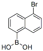 (5-bromonaphthalen-1-yl)boronic acid结构式