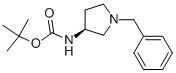 Structure of (S)-(-)-1-BENZYL-3-(BOC-AMINO)PYRROLIDINE
