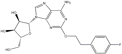 Structure of 2-(2-(4-fluorophenyl)ethoxy)adenosine