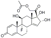 Structure of (11β,16α)-21-(Acetyloxy)-9-fluoro-11,16,17-trihydroxy-pregna-1,4,14-triene-3,20-dione