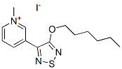 Structure of 3-(4-HEXYLOXY-1,2,5-THIADIAZOL-3-YL)-1-METHYLPYRIDINIUM IODIDE