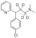 2-(4-氯苯基)-4-(二甲氨基)-2-吡啶丙胺结构式