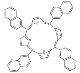 Structure of 5,10,15,20-(tetra-2-naphthalenyl)porphyrin