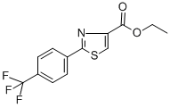Structure of 2-(4-TRIFLUOROMETHYL-PHENYL)-THIAZOLE-4-CARBOXYLIC ACID ETHYL ESTER