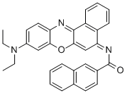 Structure of 9-(DIETHYLAMINO)-5-(2-NAPHTHOYLIMINO)-5H-BENZO[A]PHENOXAZINE