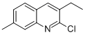 Structure of 2-CHLORO-3-ETHYL-7-METHYLQUINOLINE