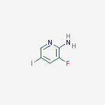 3-fluoro-5-iodo-2-pyridinamine结构式