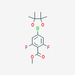 Methyl 2,6-difluoro-4-(4,4,5,5-tetramethyl-1,3,2-dioxaborolan-2-yl)benzoate结构式