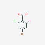 Structure of 4-bromo-2-fluoro-6-chlorobenzoic acid